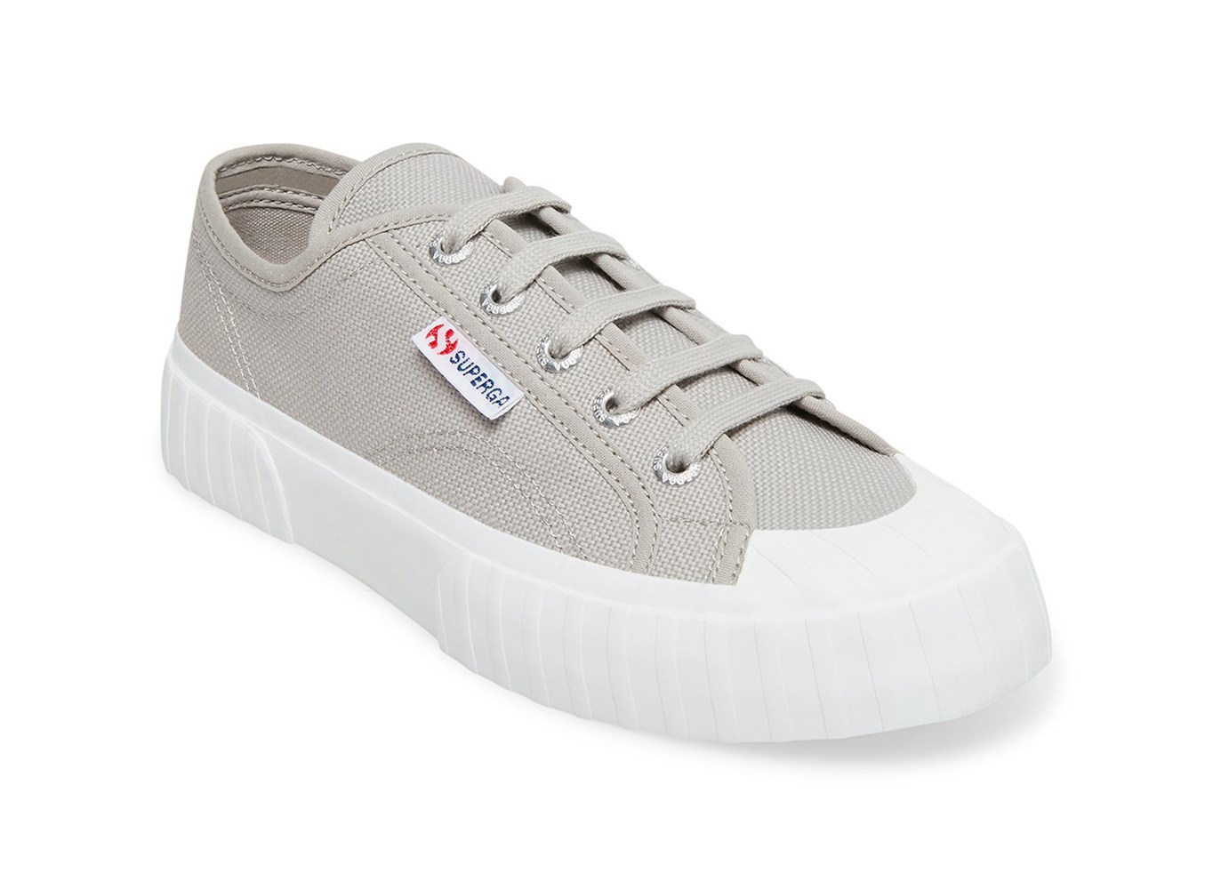 Espadrille Feminino Luz Cinzentas - Superga 2630 Stripe - WDHLX-2843